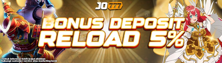 BONUS RELOAD 5% HARIAN SLOT